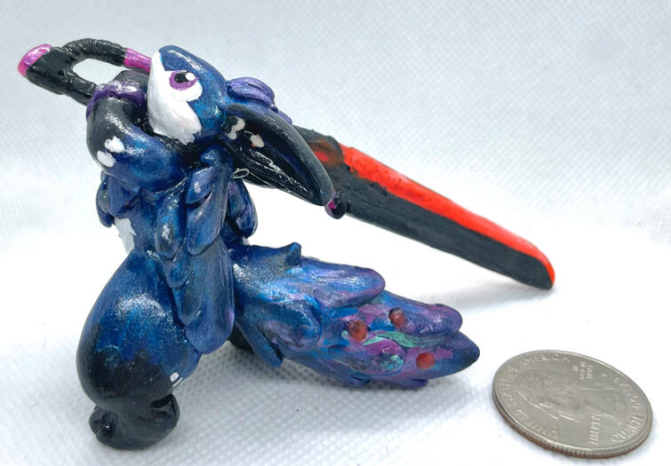 Nefemos & her magnificent sword (ornament commission)